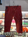 Levis 569 painted orange pants