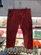 Levis 569 painted orange pants
