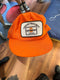 Orange Oshkosh trucker hat