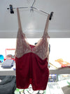 Blusa Roja con Encaje