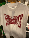 Nerdy Red Lettering Shirt